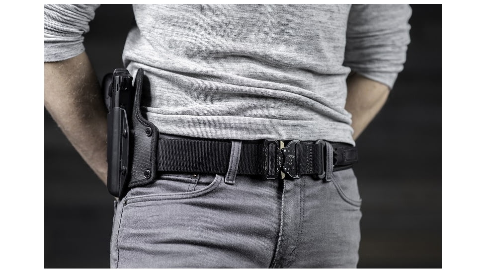 Bigfoot Gun Belts Nylon Tactical Riggers Belt, Extra Large, 44-49 in, Black, NTRB-XL-BK-D