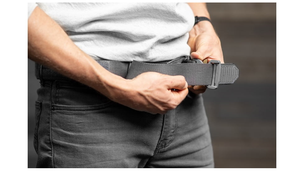 Bigfoot Gun Belts Nylon Tactical Riggers Belt, 2XL, 48-53 in, Wolf Grey, NTRB-2XL-WLF-D