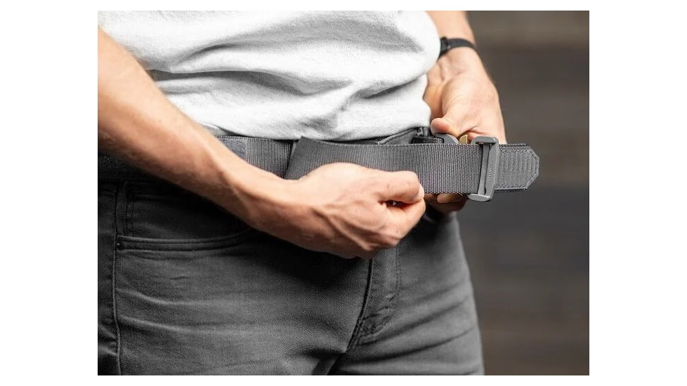 Bigfoot Gun Belts Nylon Tactical Riggers Belt, Wolf Grey, Large, 37-42in, NTRB-L-WLF