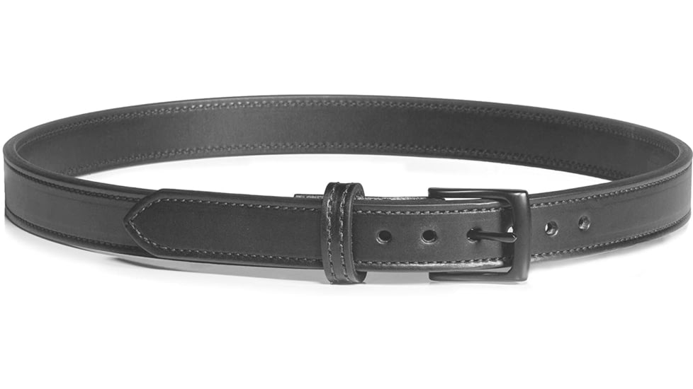 Bigfoot Gun Belts Slim Steel Dress Gun Belt - Mens, 30 Inch, Flat Black Buckle, Black, GBDB-30-BL-FB
