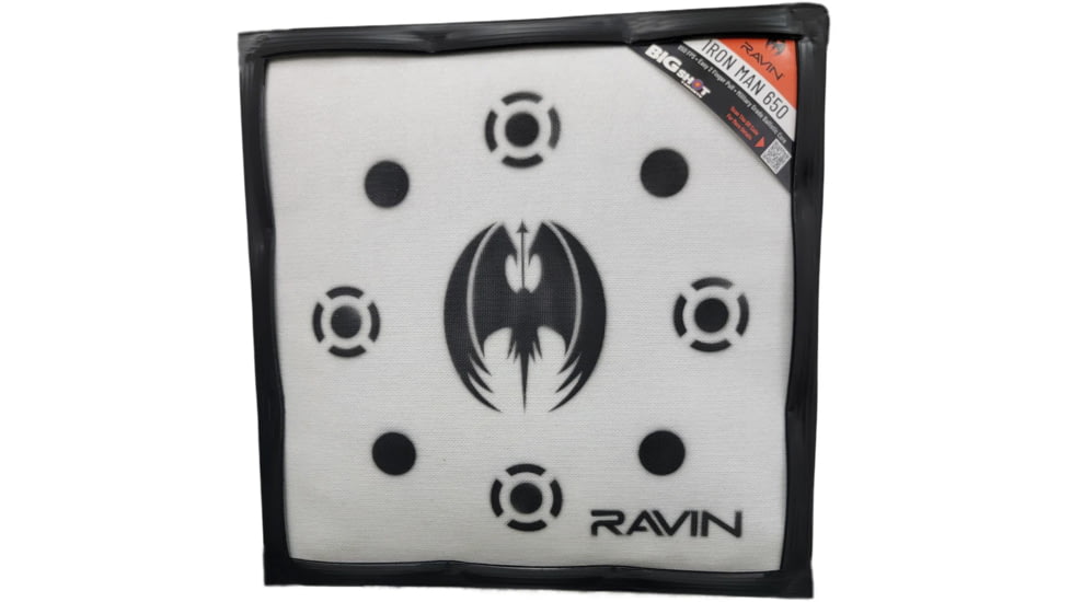 BIGshot Iron Man 650 Crossbow Target Ravin, White/Black, IM 20K R