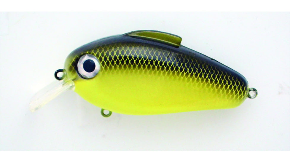 Bill Lewis Echo 1.75 Crankbait, Floating, Yellow Black Back, 3in, 5/8oz, EC598