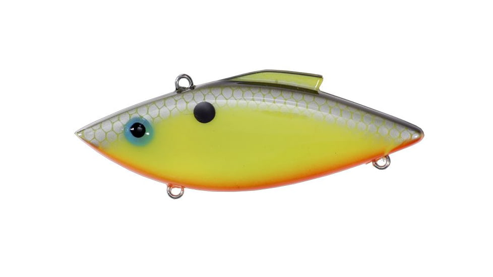 Bill Lewis Rat-L-Trap Shad/Shiner Lipless Crankbait, 3in 1/2oz, Sinking, Chartreuse Shiner, BLF-RT52