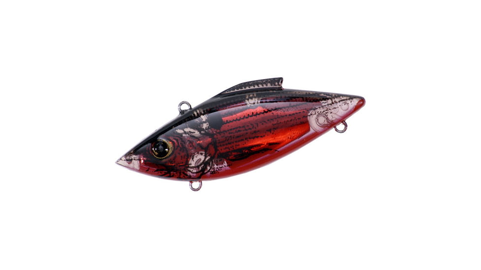 Bill Lewis Mini Trap Letric Shad Lipless Crankbait, Sinking, Lectric Red, 2 1/2in, 1/4oz, MTL6