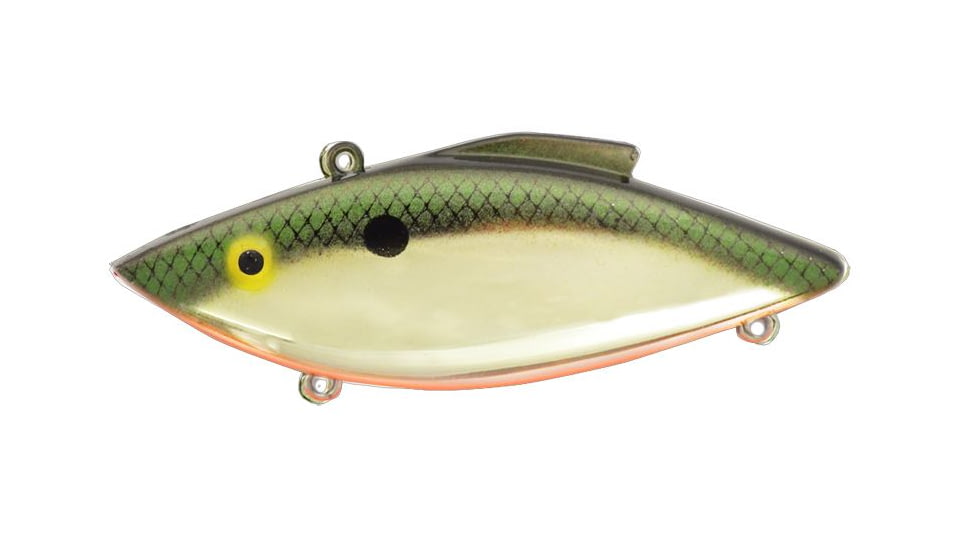 Bill Lewis Rat-L-Trap Gold Lipless Crankbait, 3in, 1/2oz, Sinking, Gold Tennessee Shad, BLF-RT39G
