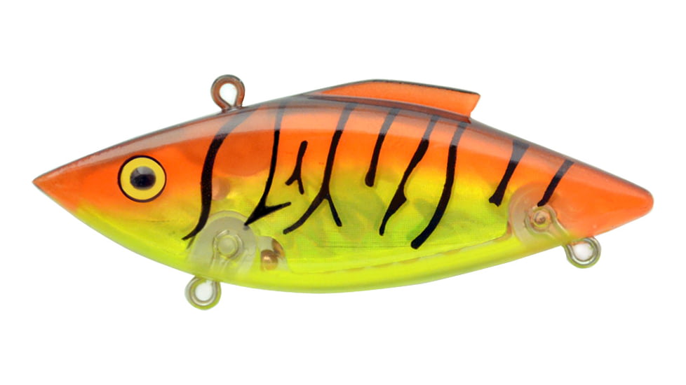 Bill Lewis Rat-L-Trap Walleye Lipless Crankbait, 3in, 1/2oz, Sinking, Orange Tiger, RTW578