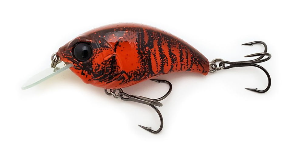 Bill Lewis Mark Daniels Square Bill 3/8oz, Red Glitter Craw, SB46RG