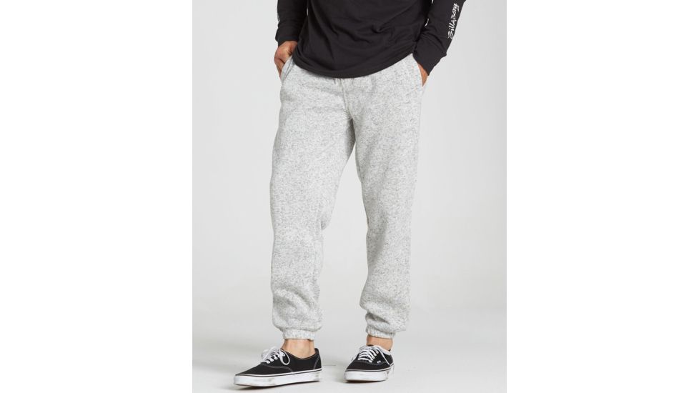 Billabong Boundary Fleece Pant - Mens, Grey Heather, Medium, M305SBBO-GRH-M