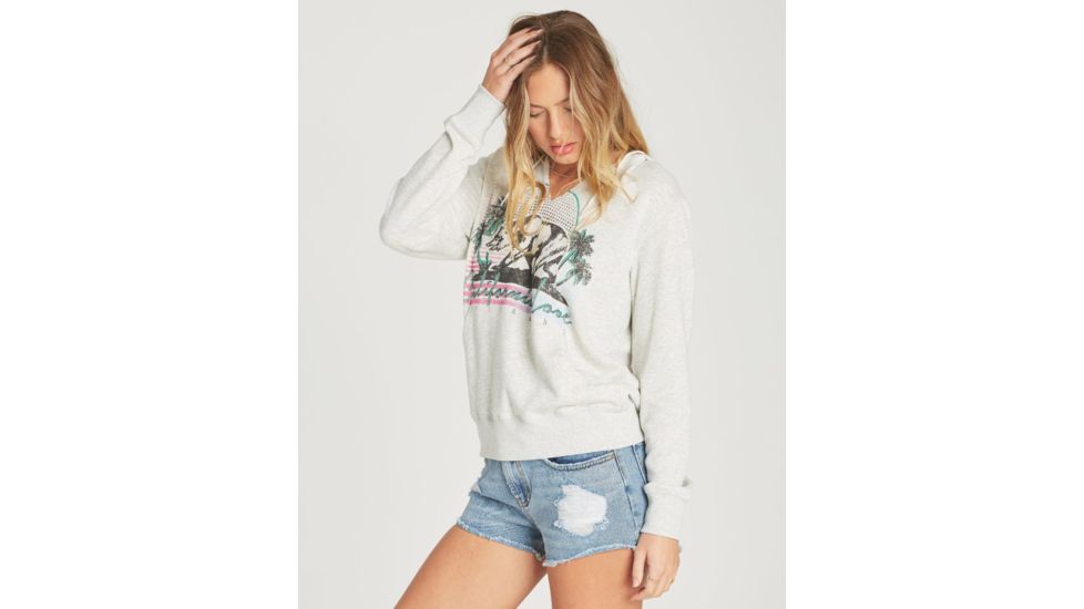 Billabong Days Off 2 - Hoodie - Womens, Ash Heather, Medium, J601QBDA-AHH-M