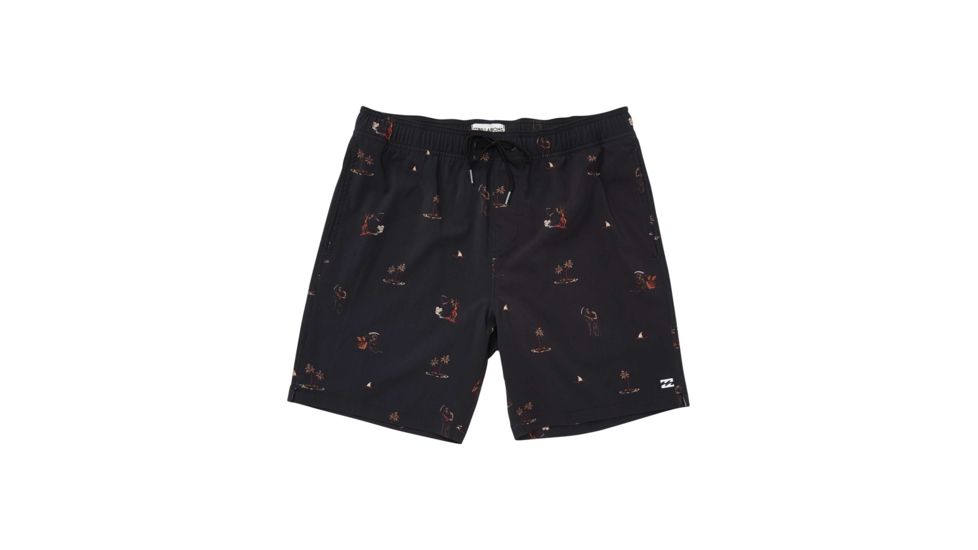 Billabong Sundays Layback - Swim Shorts - Mens, Phantom, Medium, M180TBSU-PHA-M