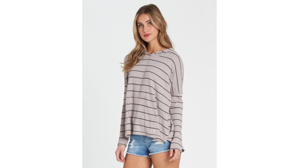 Billabong These Days Long Sleeve Pocket Tee - Womens, Stone, Medium, J922SBTH-STN-M