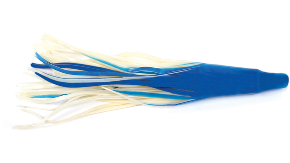 Billfisher Tuna Tail Skirt 6", Blue/White, 10/Pack, TT610-BW