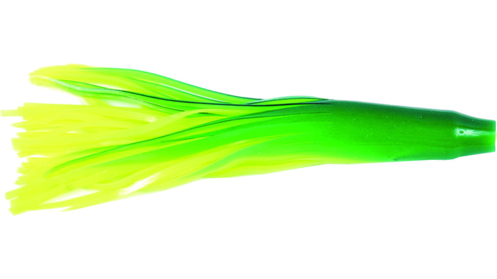 Billfisher Tuna Tail Skirt 6", Chartreuse/Green, 10/Pack, TT610-CG