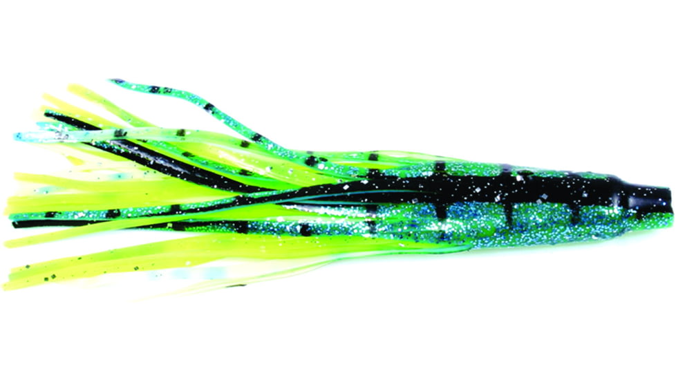 Billfisher Tuna Tail Skirt 6", Dolphin Green/Chartreuse/White 2/Pack, TT62-DOL