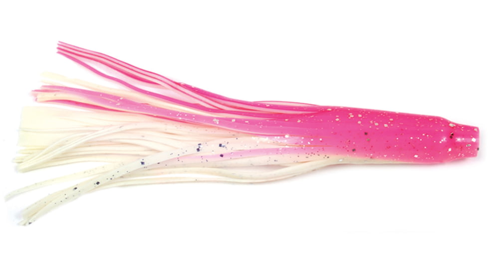 Billfisher Tuna Tail Skirt 6", Pink/White/Silver Flake, 2/Pack, TT62-PW