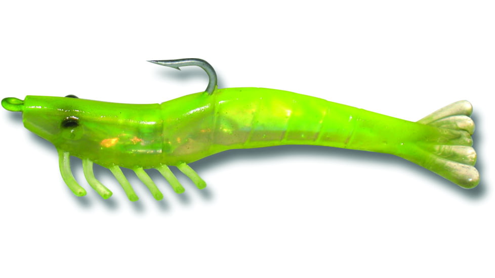 Billy Bay Halo Magnum Shrimp, 1/4 oz, Chartreuse, 3/Pack, 772-4-3-10