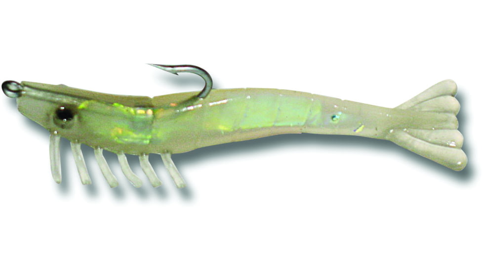 Billy Bay Halo Magnum Shrimp, 1/4 oz, Glow, 3/Pack, 772-4-3-53