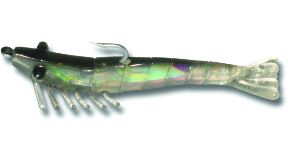 Billy Bay Halo Magnum Shrimp, 1/4 oz, Smoke, 3/Pack, 772-4-3-17