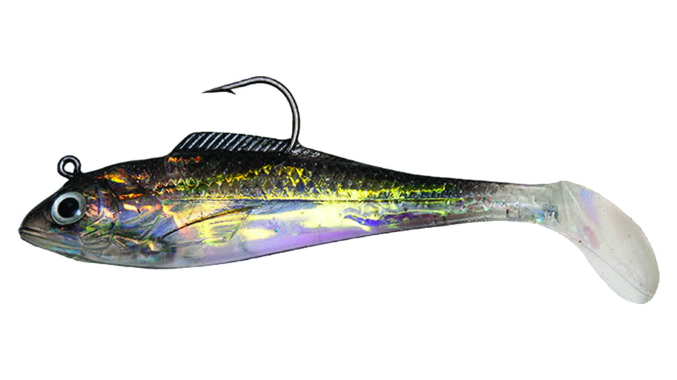 Billy Bay Halo Shad, 1/2 oz, Smoke, 3/Pack, 888-2-3-17