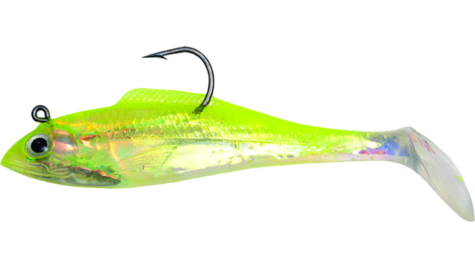 Billy Bay Halo Shad, 1/4 oz, Chartreuse, 3/Pack, 888-4-3-10