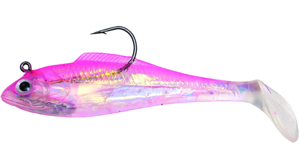 Billy Bay Halo Shad, 1/4 oz, Pink, 3/Pack, 888-4-3-4