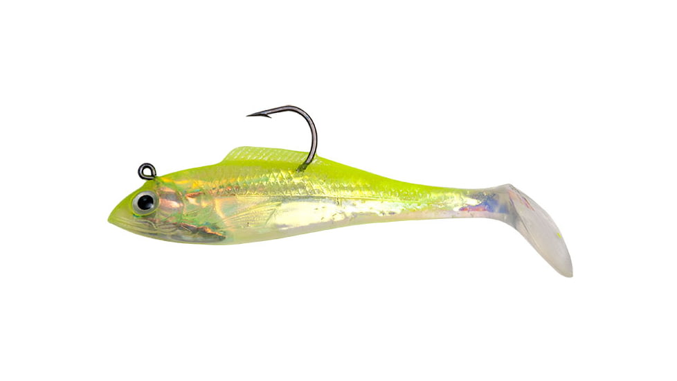 Billy Bay Halo Shad, 1/8 oz, Chartreuse, 3/Pack, 888-8-3-10