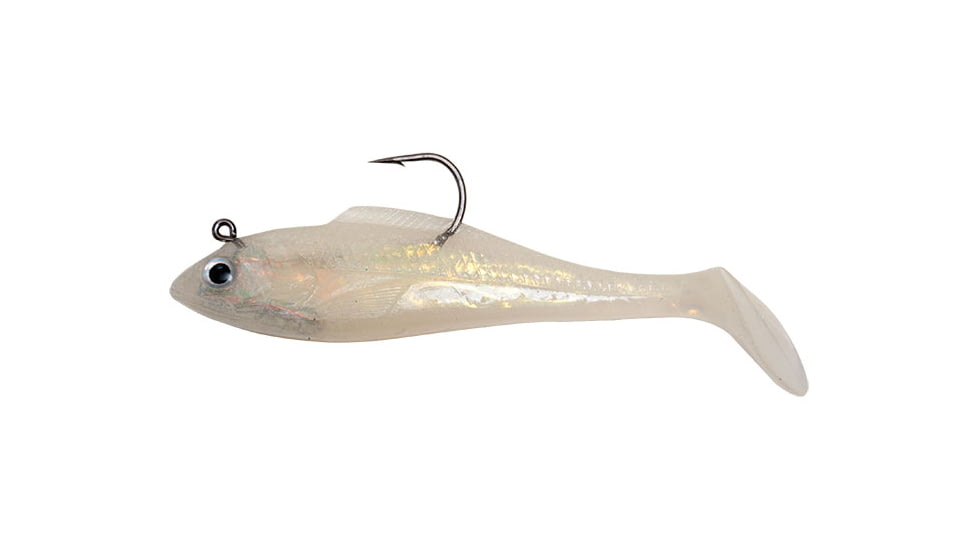 Billy Bay Halo Shad, 1/8 oz, Glow, 3/Pack, 888-8-3-53