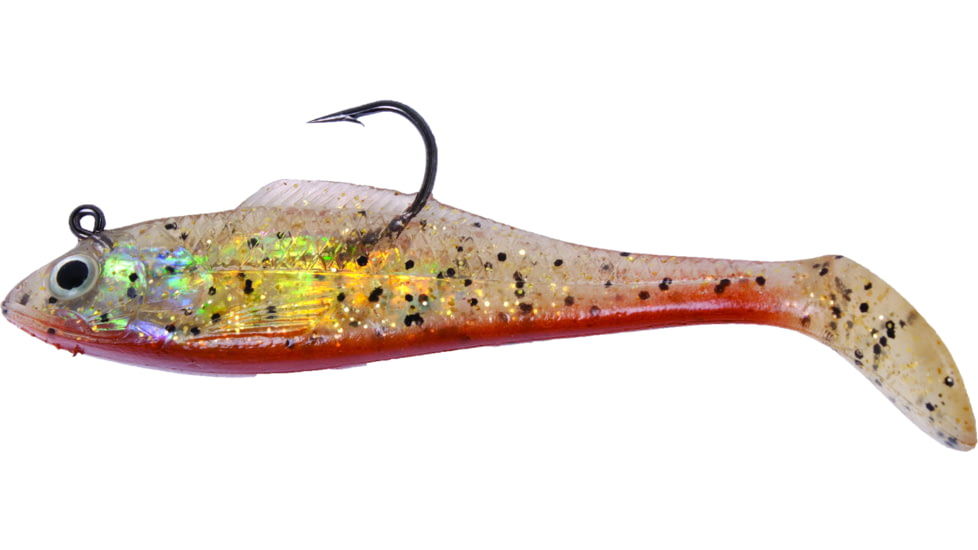 Billy Bay Halo Shad 1/8 oz Lucky Penny/Chart Tail 3/pk, 888-8-3-76