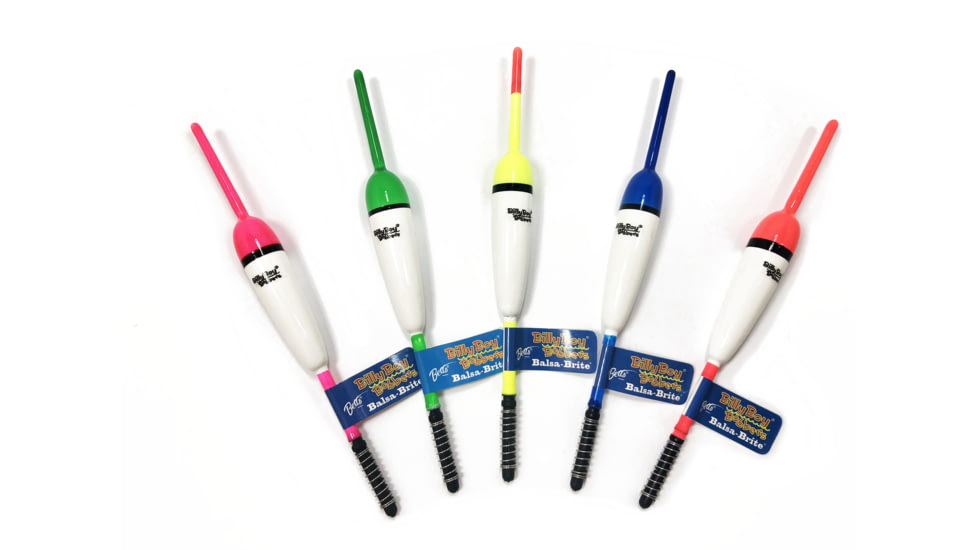 Billy Boy Bobbers Balsa Spring Unweighted Pencil, 18 Pack, Assorted Brite, 3/8in, 586-SS-B