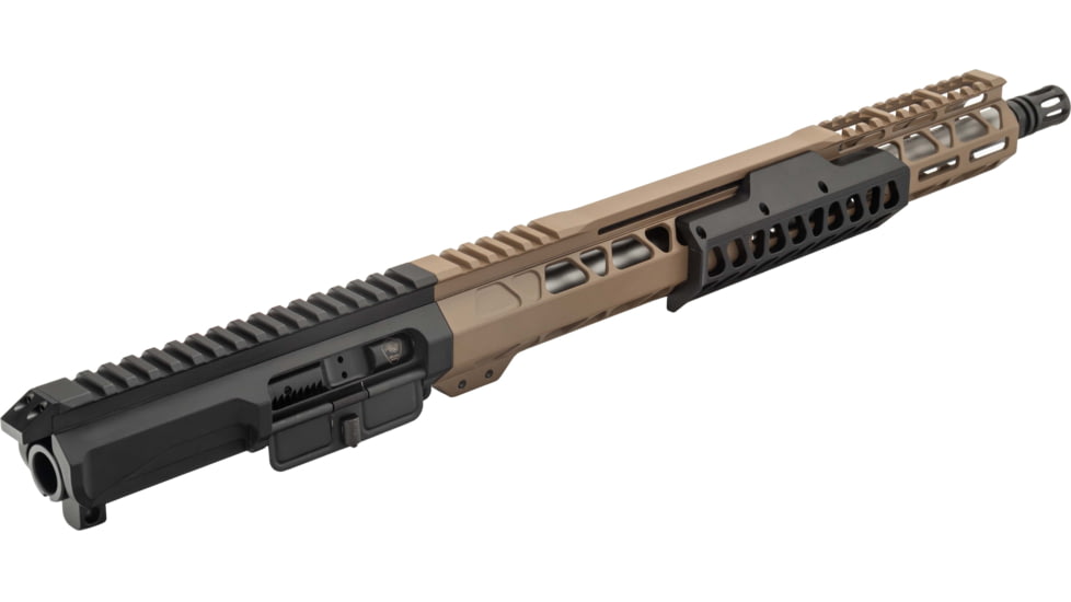 Bilson Arms BA-15FC Pump Style Forward Charging Upper Assembly, 5.56mm/.223 Remington, 24.5in, 16in, 1-7 Twist, 1/2-28, Free-Float, A2 Birdcage, Cerakote/Anodized, FDE/Black, ARUFSFN1001