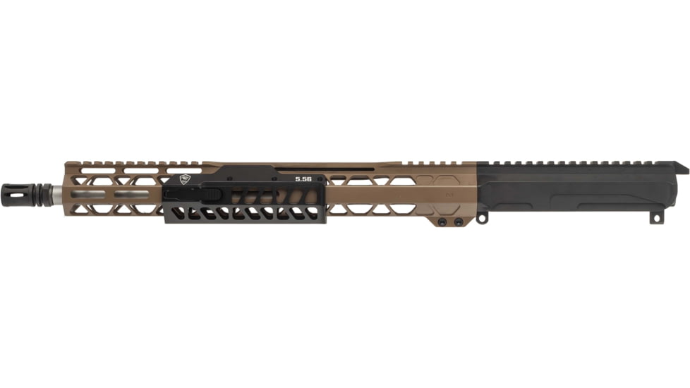 Bilson Arms BA-15FC Pump Style Forward Charging Upper Assembly, 5.56mm/.223 Remington, 24.5in, 16in, 1-7 Twist, 1/2-28, Free-Float, A2 Birdcage, Cerakote/Anodized, FDE/Black, ARUFSFN1001