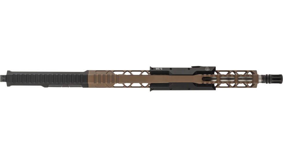 Bilson Arms BA-15FC Pump Style Forward Charging Upper Assembly, 5.56mm/.223 Remington, 24.5in, 16in, 1-7 Twist, 1/2-28, Free-Float, A2 Birdcage, Cerakote/Anodized, FDE/Black, ARUFSFN1001