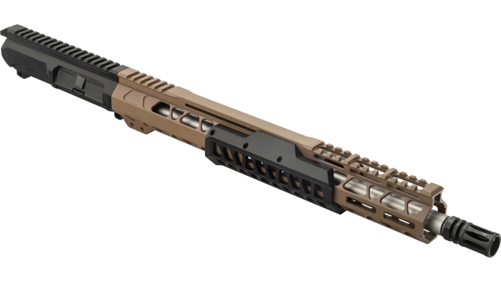Bilson Arms BA-15FC Pump Style Forward Charging Upper Assembly, 5.56mm/.223 Remington, 24.5in, 16in, 1-7 Twist, 1/2-28, Free-Float, A2 Birdcage, Cerakote/Anodized, FDE/Black, ARUFSFN1001