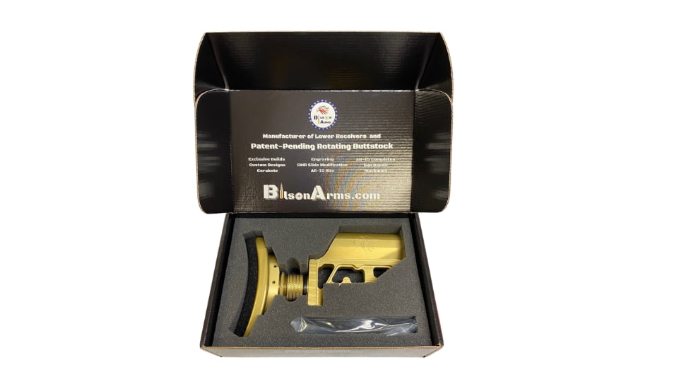 Bilson Arms Pivotal Buttstock, Gold, ARLPBA21001