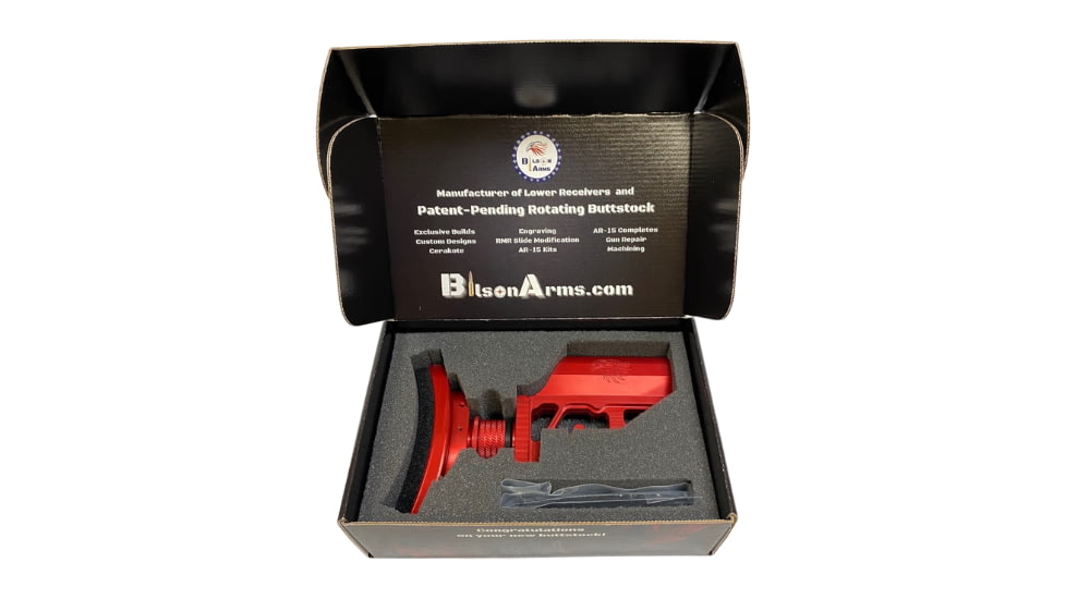 Bilson Arms Pivotal Buttstock, Red, ARLPBA31001