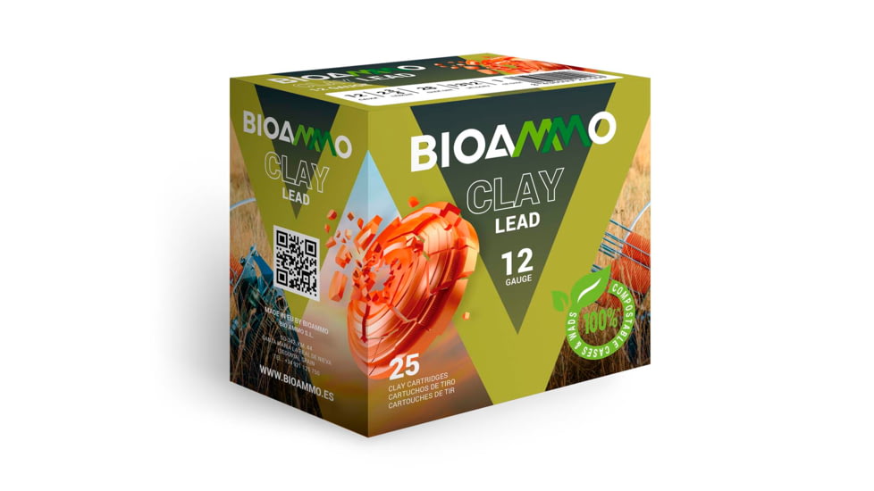 BioAmmo N.7.5 Lead Target 12 Gauge 7/8 oz 2 3/4in Shotgun Ammo, 25 Rounds, BR24-75