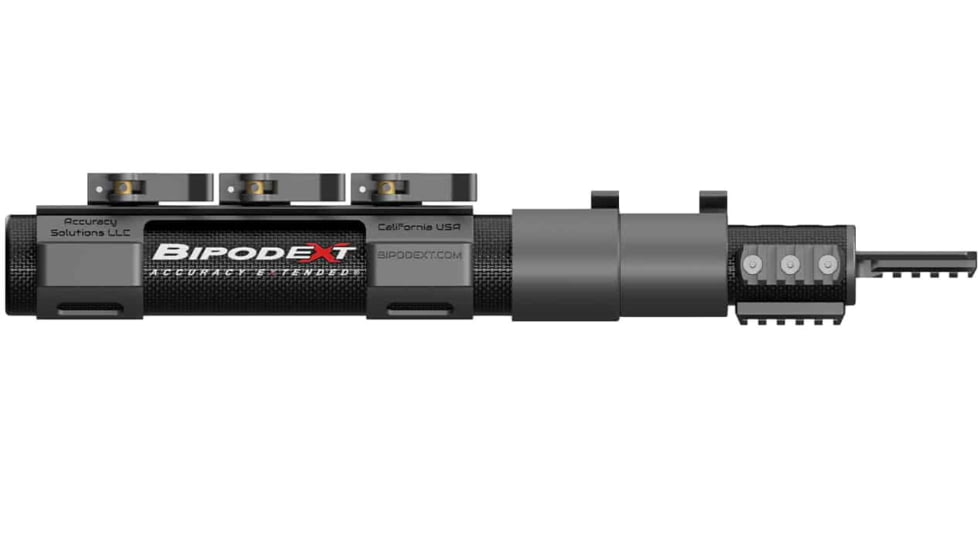 Accuracy Solutions BipodeXt ELR Max Picatinny Rifle Stabilizer, Black, AS-2022-50