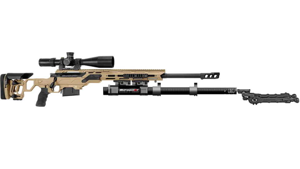 BipodeXt PRS PRO Competition Stabilizer, Arca Mount, Black, Medium, AS-2023-07