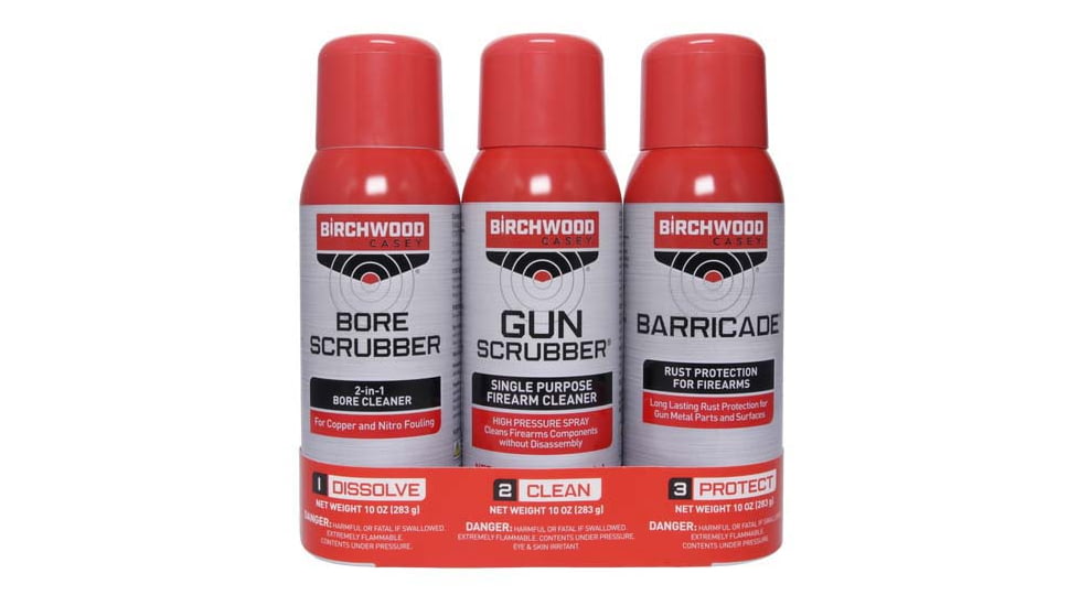 Birchwood Casey 1-2-3 Aerosol Value Pack, 3 Aerosol Cans, BC-33309