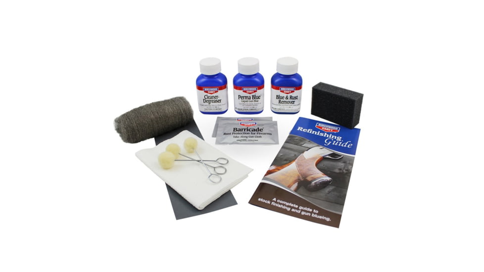 Birchwood Casey 12pc Perma Blue Liquid Gun Blue Finishing Liquid Kit, BC-13801