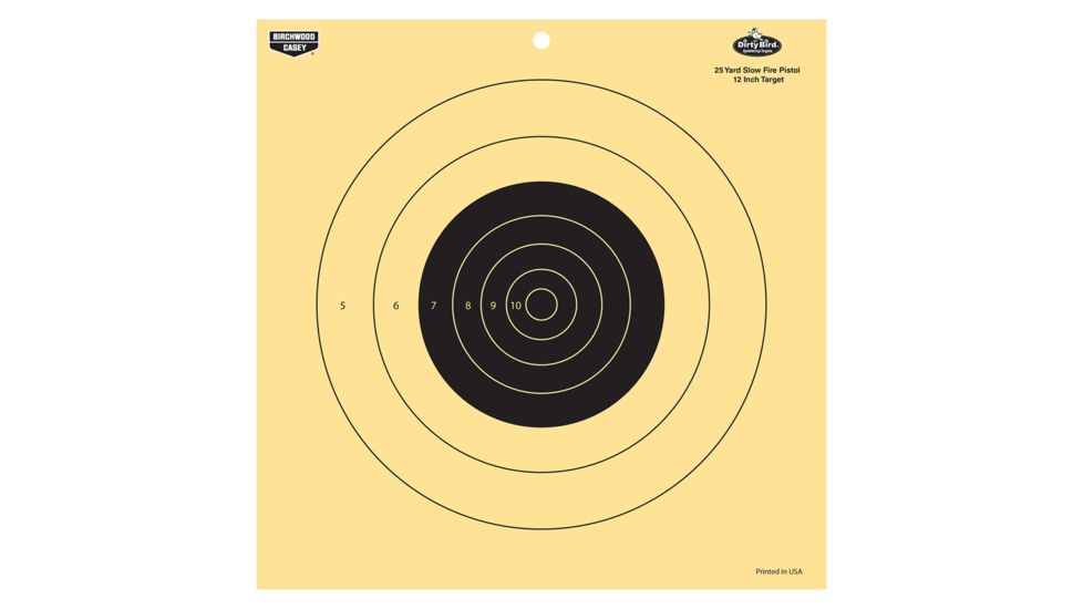 Birchwood Casey 35022 Dirty Bird Pistol 12 Target 25 Yard, BC-35022