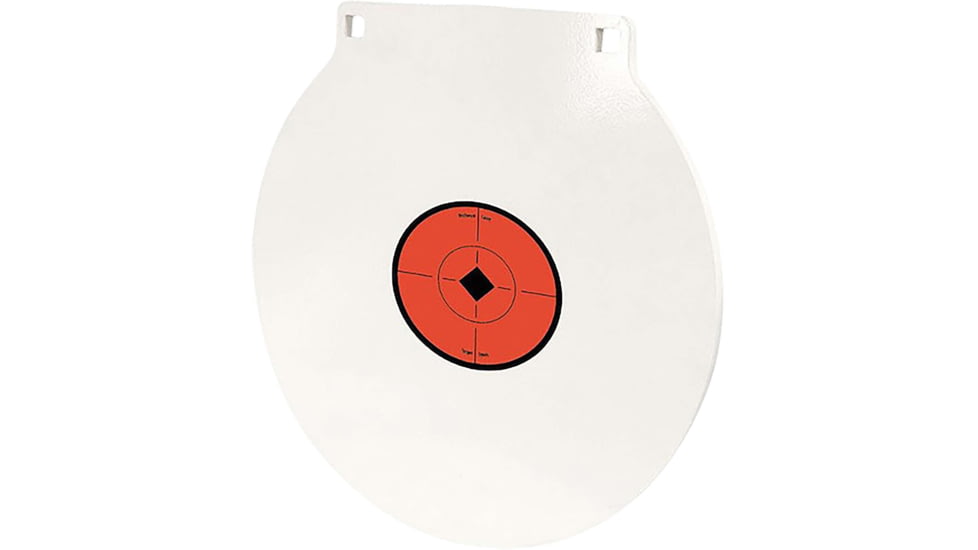 Birchwood Casey AR500 Gong, 12in Round Target, 3/8in, White, BC-RND12-38