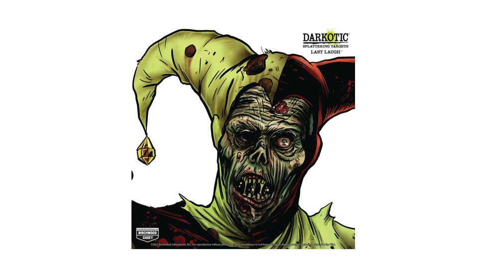 Birchwood Casey Darkotic Humanoid Adhesive Targets 12 Inch Last Laugh 5 Per Package