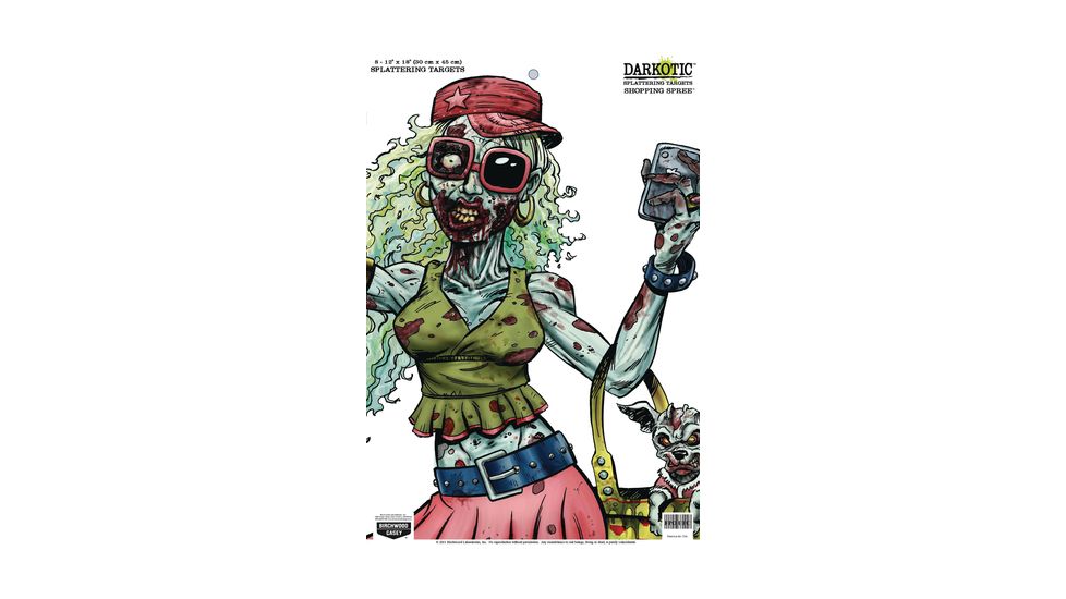 Birchwood Casey Darkotic Splattering Targets 12x18 Inches Shopping Spree 50 Per Pack Shrink Wrapped