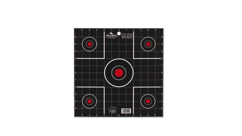 Birchwood Casey Dirty Bird 12in. Multi Target Split 100 Shot Pack, BC-35270