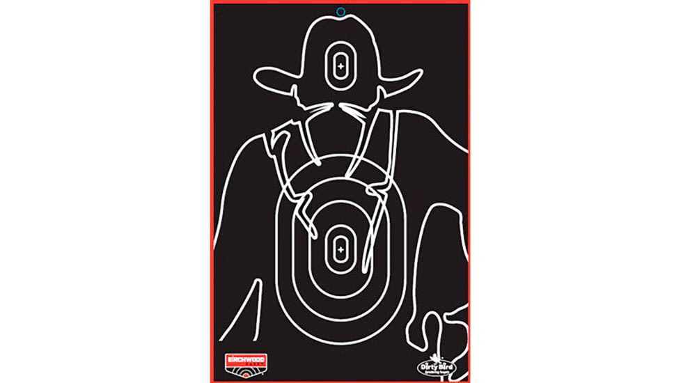 Birchwood Casey Dirty Bird Gunslinger Silhouette 12x18in Target, sey of 6, BC-35770