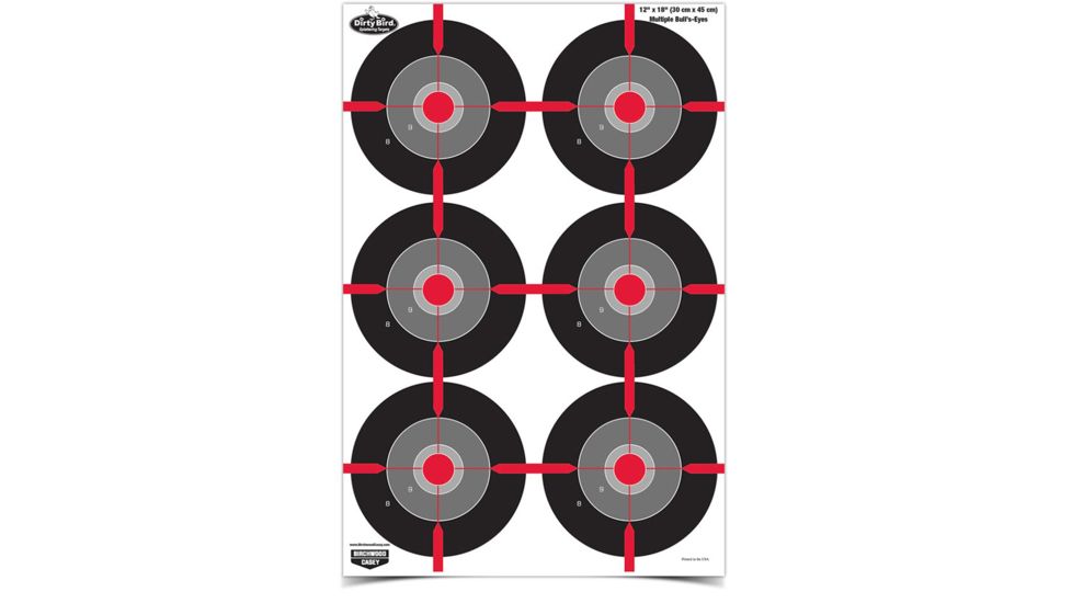 Birchwood Casey Dirty Bird Multiple Bull's-Eye Targets, BC-35703