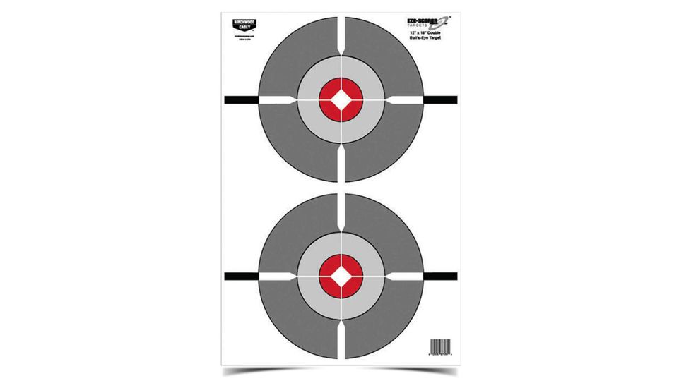 Birchwood Casey Eze-Scorer 12x18 Dbl Bull's-Eye Tgt 10, BC-37207