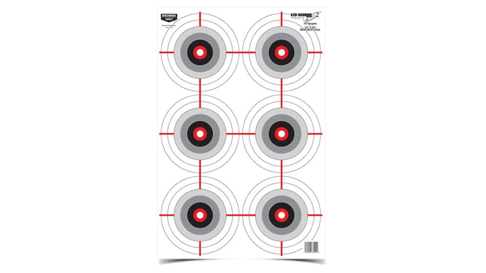 Birchwood Casey Eze-Scorer 12x18 Mlti Bull's-Eye Tgt 10, BC-37209