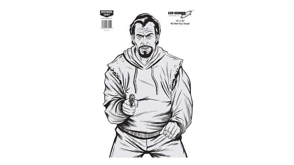 Birchwood Casey Eze-Scorer BC Bad Guy Target, BC-37205